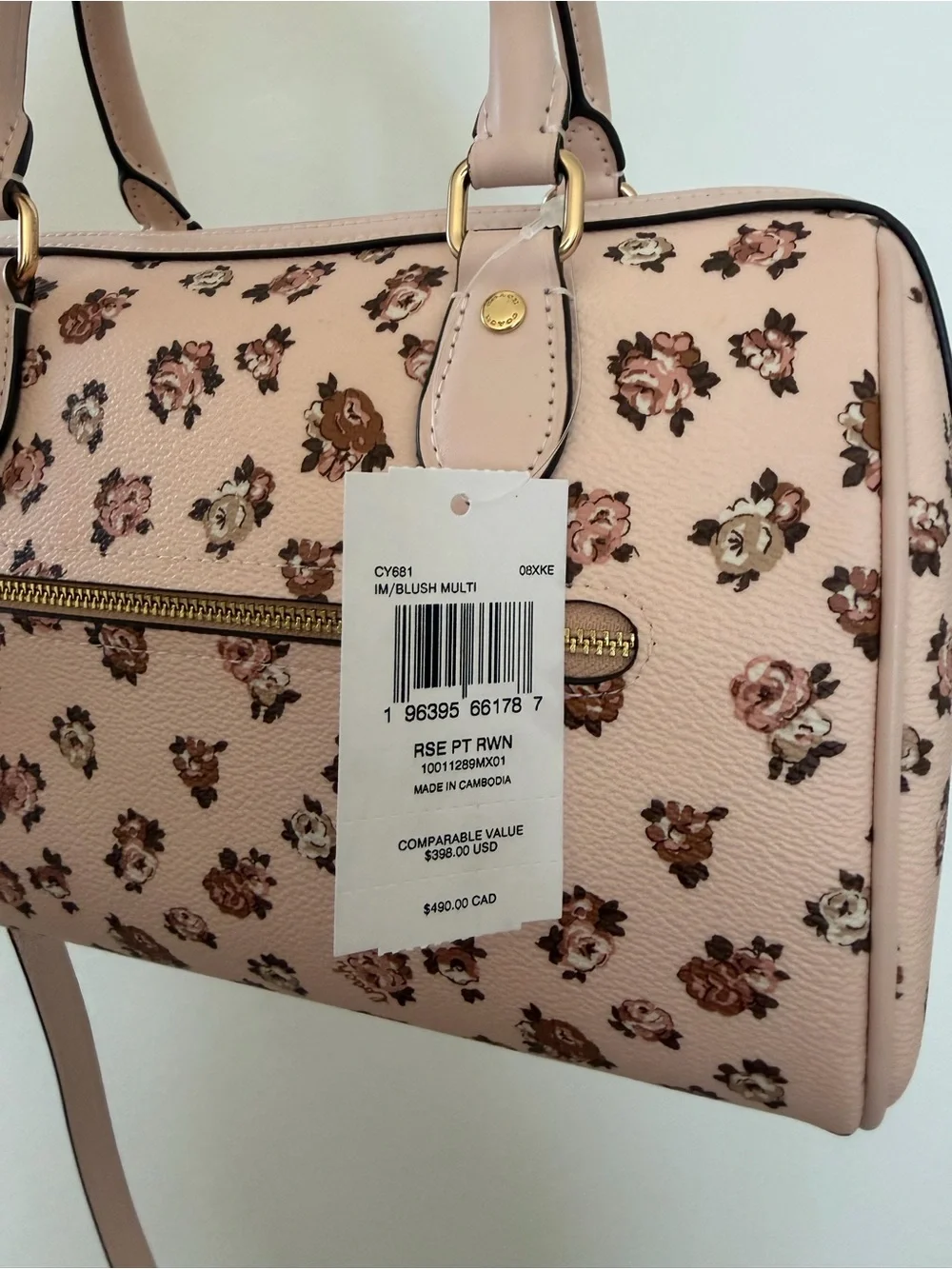 Coach structured satchel